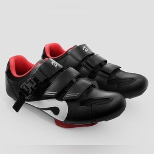 Peloton Original Cycling Shoes Black and Red, Size 41 (M-8, W-10) UNISEX, NIB